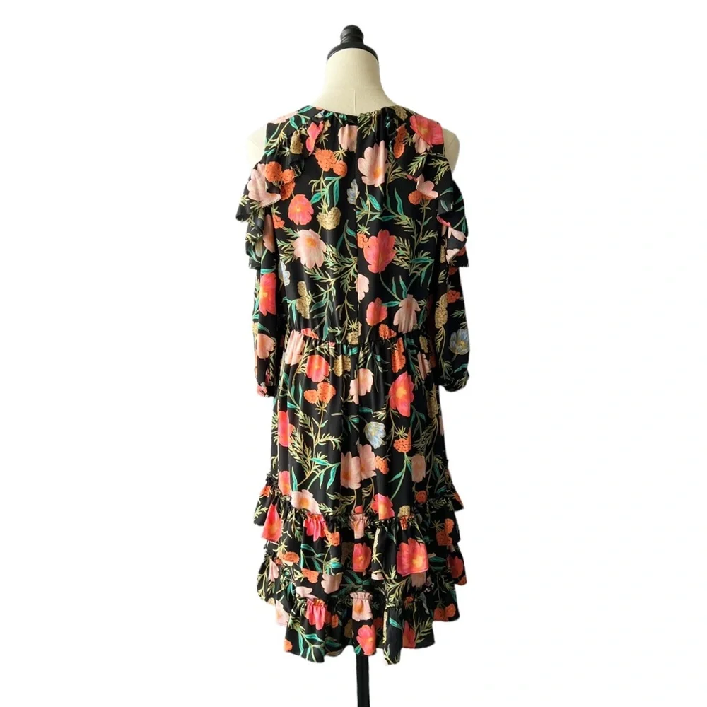 Kate Spade Floral Cold Shoulder Dress | 6 - Picture 4 of 9